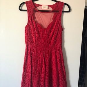 🌹Red Lace Mini Dress 🌹